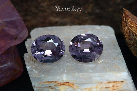 Photo of top view of scapolite 1.15 cts match pair
