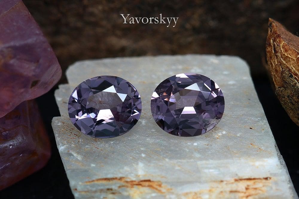 Photo of top view of scapolite 1.15 cts match pair