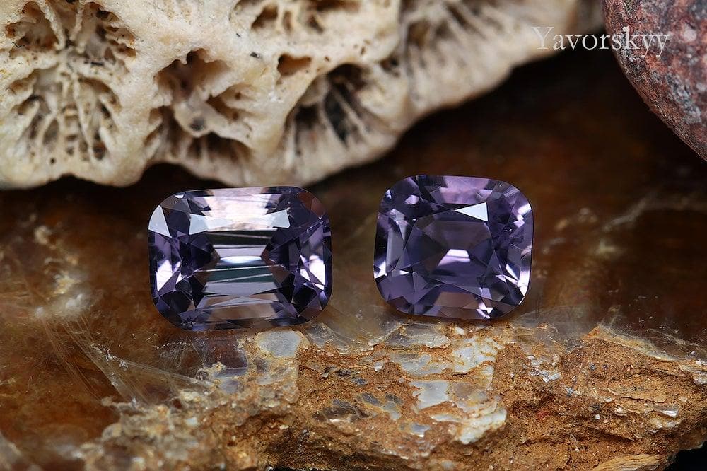 Photo of top view of scapolite 1.26 cts match pair