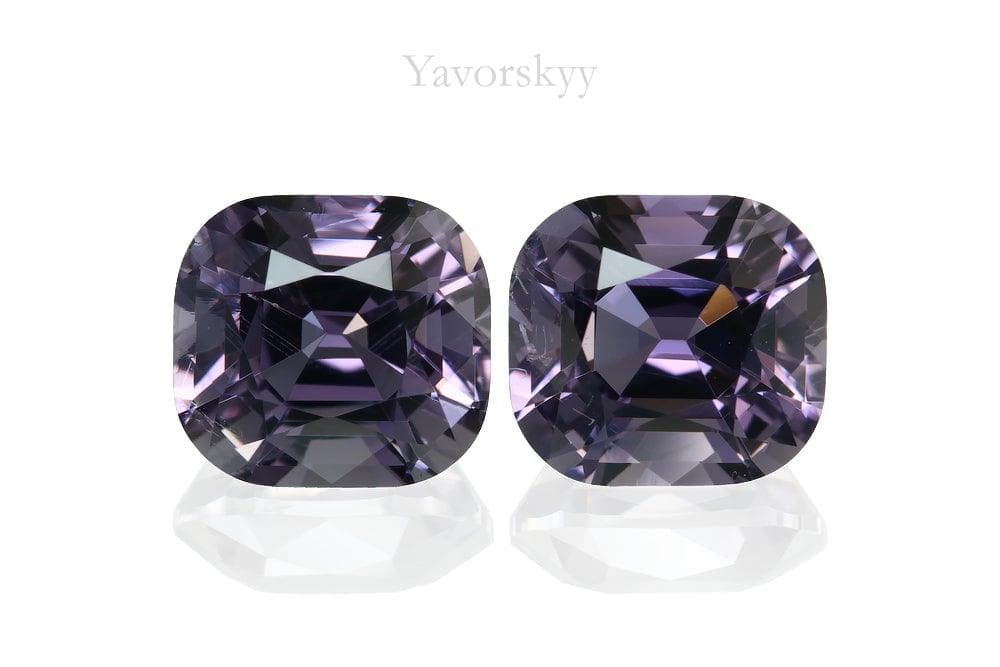 Front view picture of Cushion shape scapolite 1.94 cts matched pair