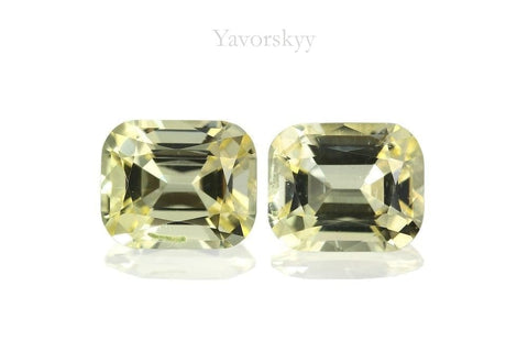 Image of top view of scapolite 1.34 cts matched pair