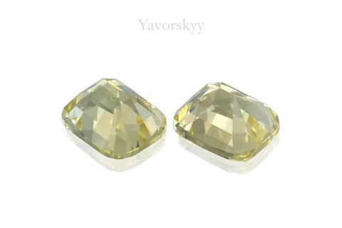 Pair of scapolite cushion 1.34 cts back side image