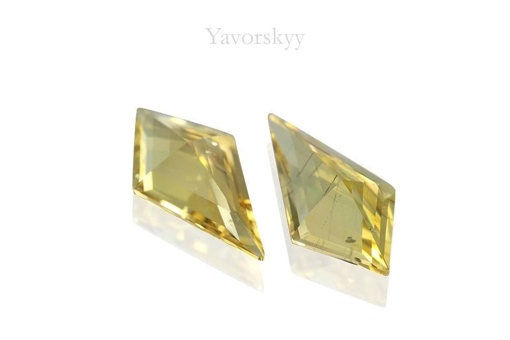 A matched pair of scapolite kite 2.26 carats back side image