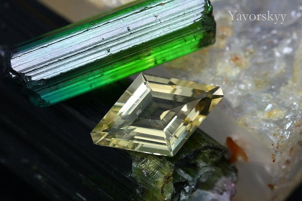 The image of scapolite 2.32 carats front view