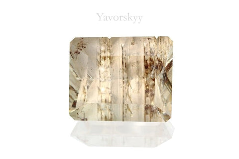 Cushion shape white topaz 15.82 cts top view picture