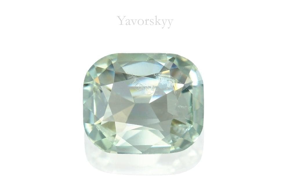 Photo of green color Tourmaline 0.54carat top view