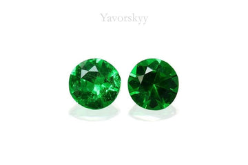 Tsavorite 0.06 ct / 2 pcs