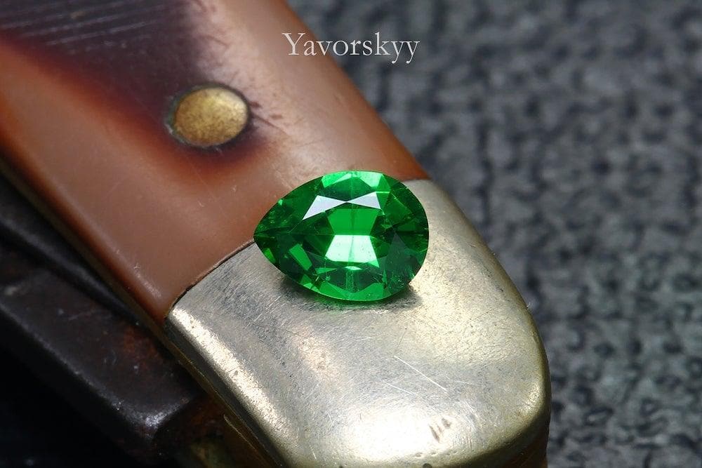 Aphoto Of Tsavorite 0.22 ct Front View