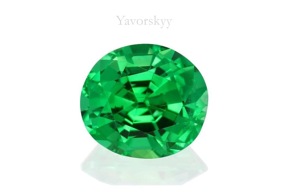 Tsavorite 1.44 carats front view photo