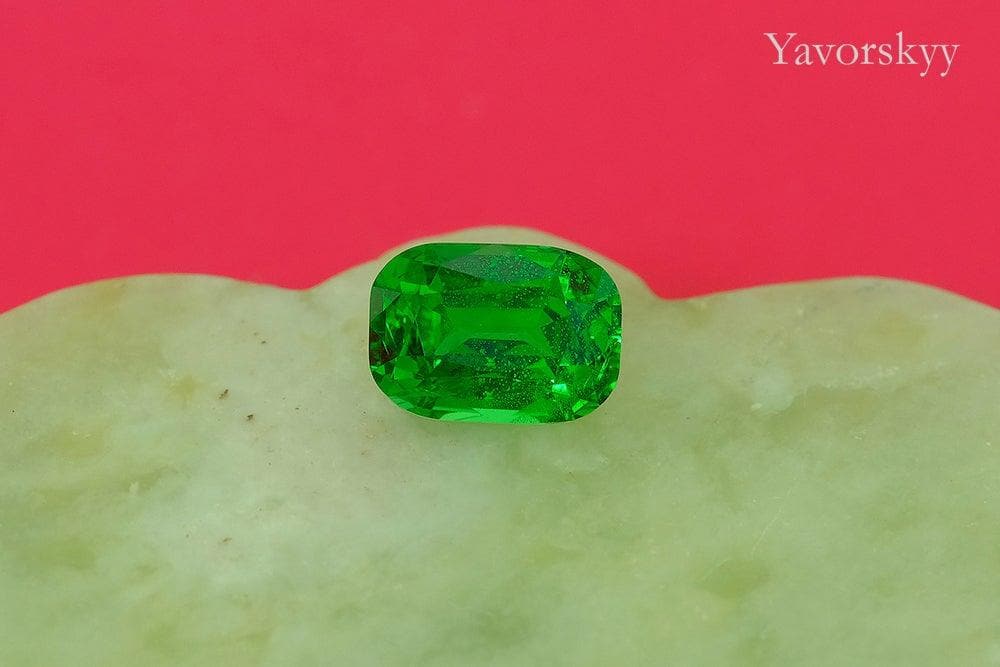 1.63 cts tsavorite cushion cut image