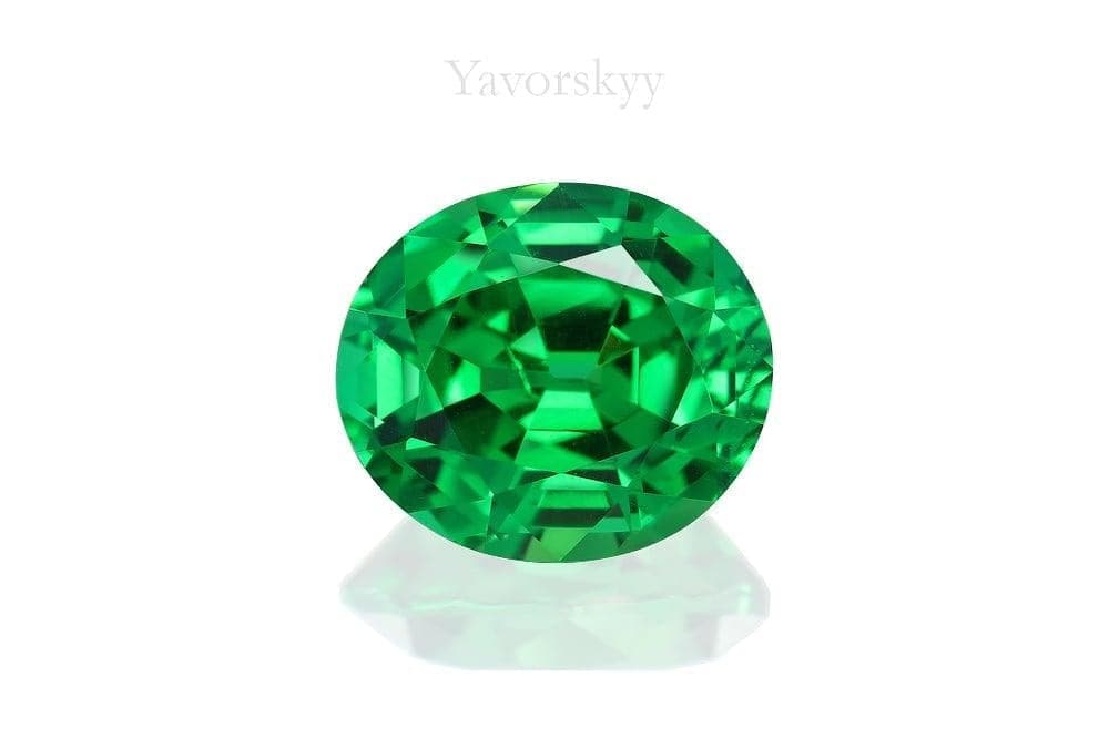 A top view image of 1.89 ct tsavorite
