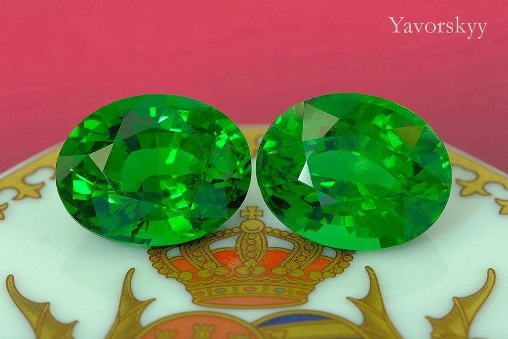 Tsavorite 20.46 cts / 2 pcs - Yavorskyy