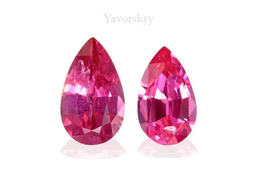 Vivid Pink Spinel 0.82 ct / 2 pcs