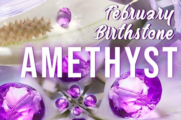 AMETHYST: Healing #FebruaryBirthstone in a Hypnotic Water Flow