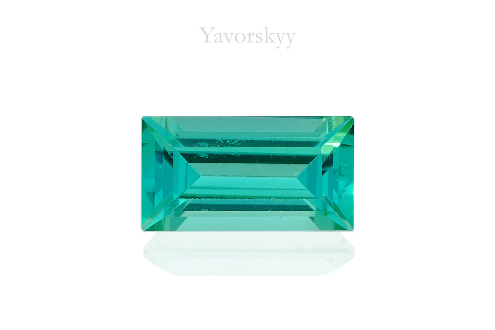 Photo of green tourmaline 0.31 carat top view