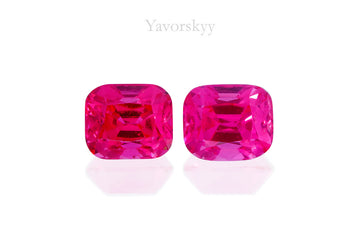 Red Spinel 0.37 ct / 2 pcs