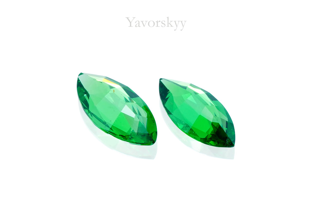 A match pair of tsavorite marquise 0.37 ct back side image