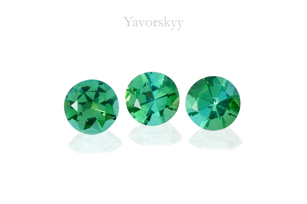 Green Tourmaline 0.40 ct / 3 pcs