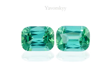 Green Tourmaline 0.41 ct / 2 pcs