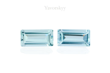 Aquamarine 0.45 ct  / 2 pcs