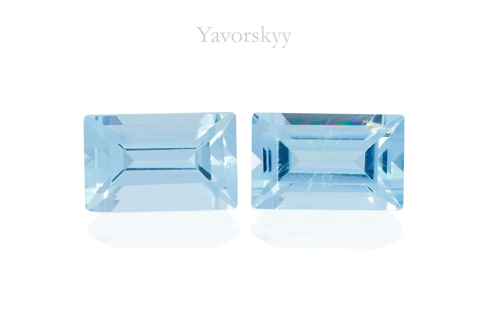 Aquamarine 0.46 ct  / 2 pcs