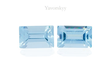 Aquamarine 0.46 ct  / 2 pcs