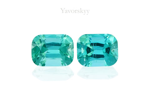 Green Tourmaline 0.49 ct / 2 pcs