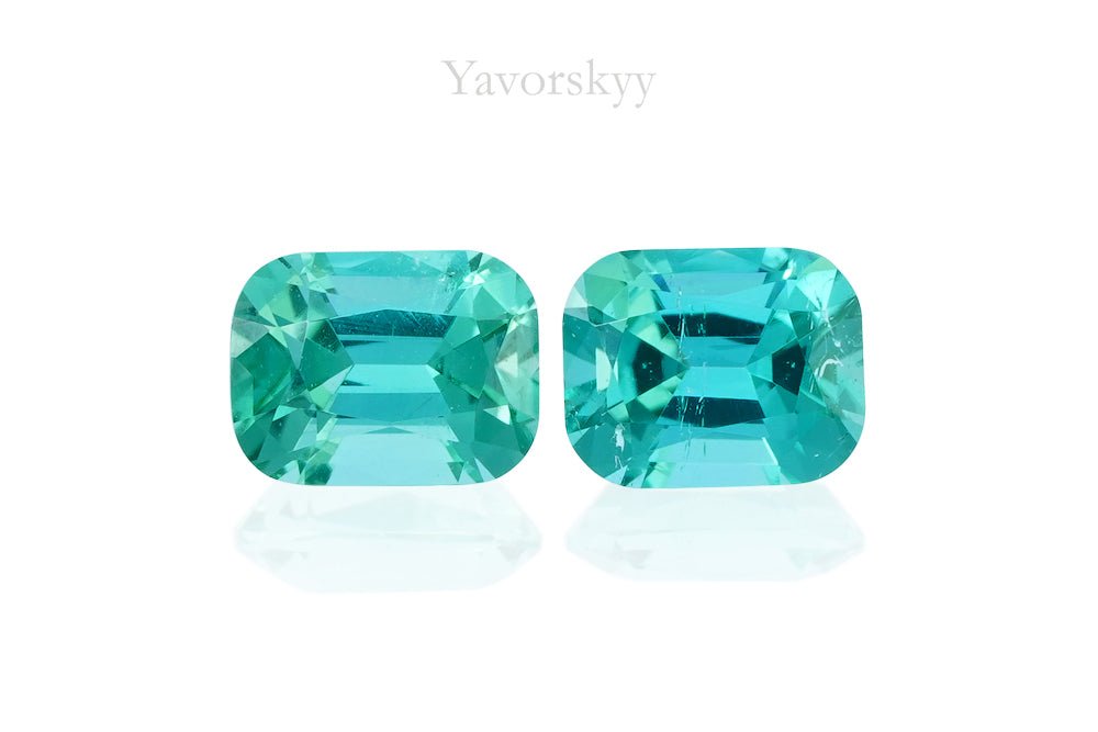 Green Tourmaline 0.49 ct / 2 pcs