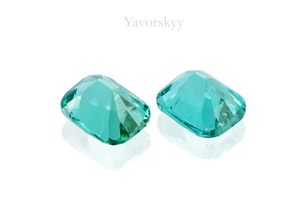 Green Tourmaline 0.49 ct / 2 pcs