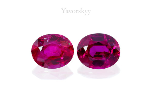 Ruby NH Burma 0.53 ct / 2 pcs