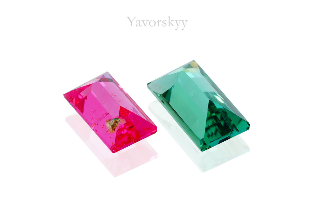Red Spinel & Tourmaline 0.60 ct / 2 pcs