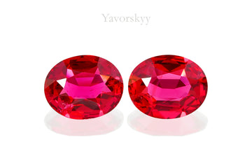 Red Spinel 0.62 ct / 2 pcs