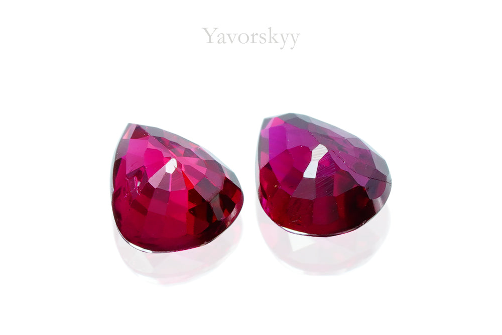 Ruby No Heat 0.66 cts / 2 pcs - Yavorskyy