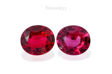 Red Spinel 0.68 ct / 2 pcs