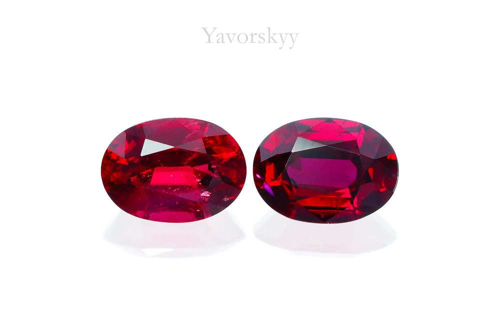 Ruby No Heat 0.74 ct / 2 pcs