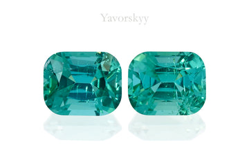 Green Tourmaline 0.74 ct / 2 pcs