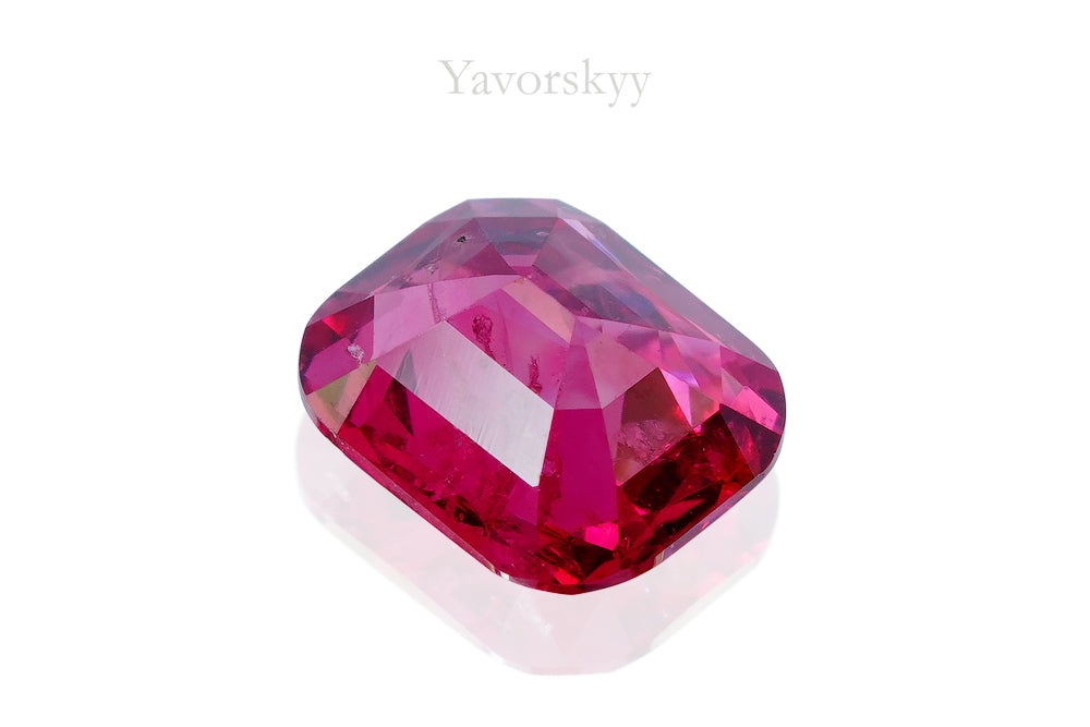Back view image of a beautiful red spinel 0.76 cts 