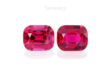 Red Spinel 0.77 ct / 2 pcs