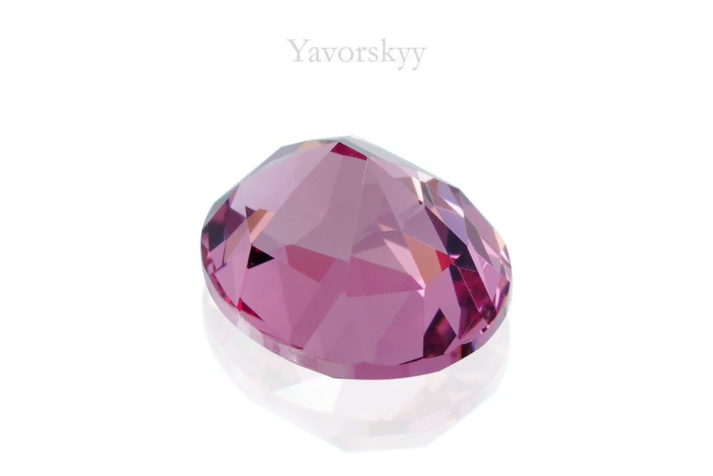 Oval pink tourmaline 0.79 carat back side picture