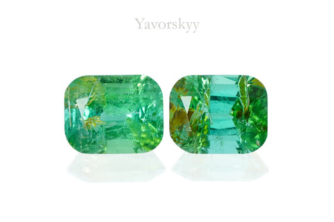 Green Tourmaline 0.80 ct / 2 pcs