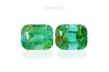 Green Tourmaline 0.80 ct / 2 pcs