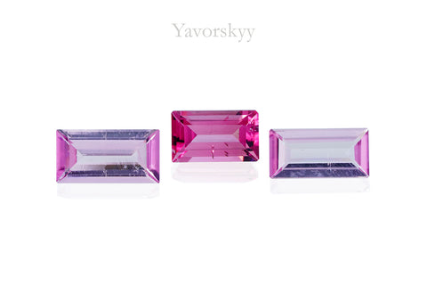 Pink Tourmaline 0.82 ct / 3 pcs