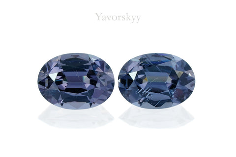 Grey Spinel 0.84 ct / 2 pcs - Yavorskyy