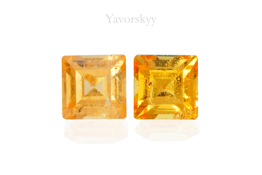 Mandarin Garnet 0.84 ct / 2 pcs