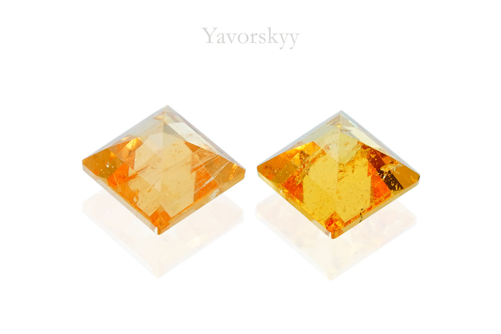 Mandarin Garnet 0.84 ct / 2 pcs