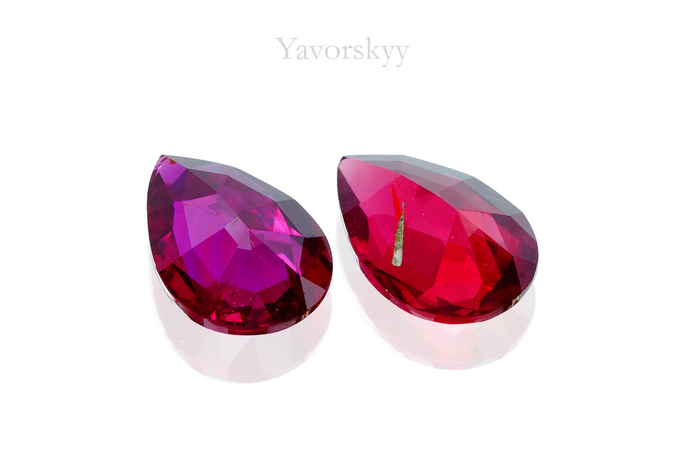 Ruby No Heat 0.85 cts / 2 pcs