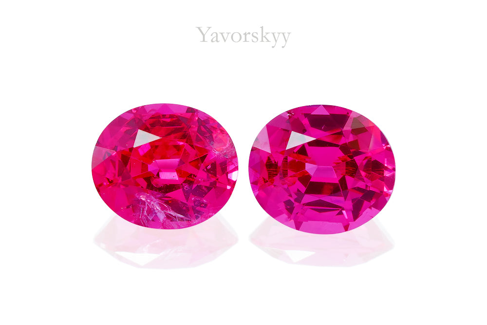 Red Spinel 0.89 ct / 2 pcs