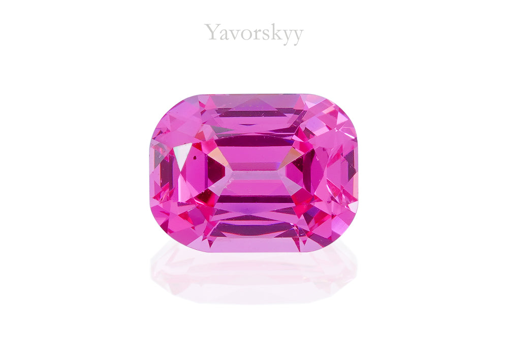 0.91 carat cushion cut spinel front view picture