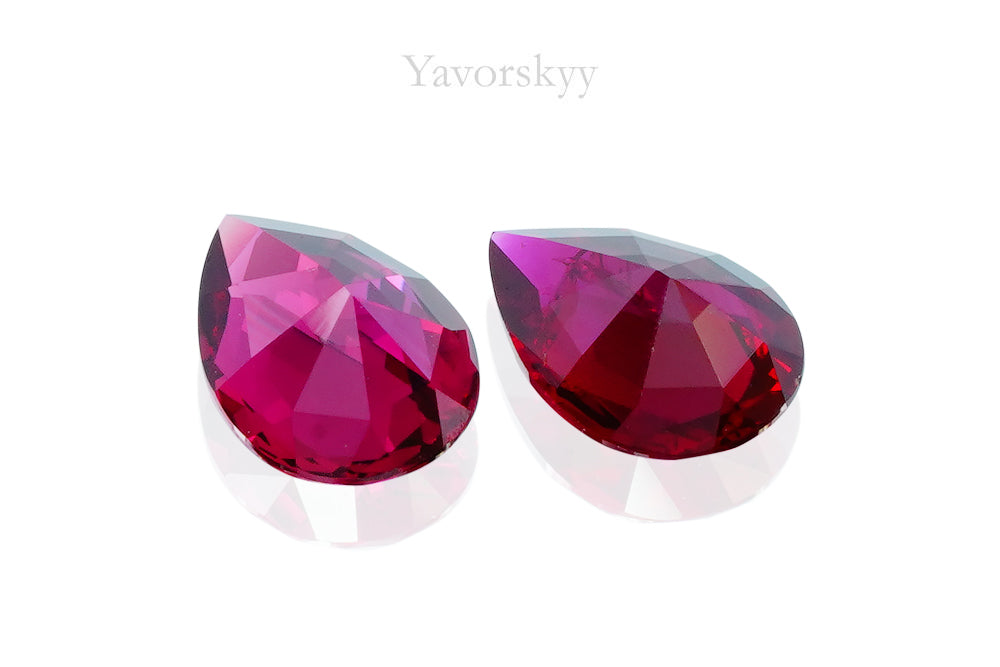 Ruby No Heat 0.92 cts / 2 pcs