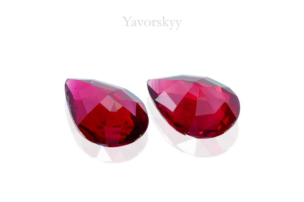 Ruby No Heat 0.93 cts / 2 pcs